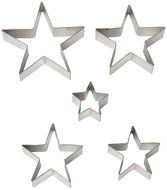 Fox Run Star Cookie Cutter Set, 5-Piece