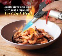 DOUBLE FLAME Culinary Torch for Creme Brulee, Best Butane Torch, Kitchen Food Torch, Professional Grade Chefs... N7