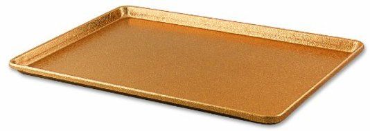 Alegacy B5070 Textured Aluminum Display Pan with Gold Finish, 12 by 18 by 1-Inch