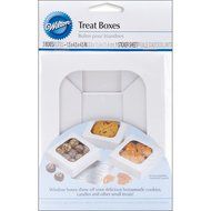 Wilton White Rectangle Boxes, 3 Count N2