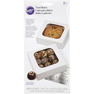 Wilton White Rectangle Boxes, 3 Count N3