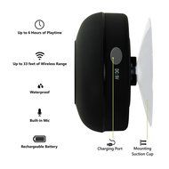 PORT Water Proof Bluetooth 3.0 Speaker, Water Resistant Mini Wireless Shower Speaker, Handsfree Portable Speakerphone... N18