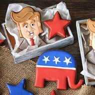 Donald Trump Cookie and Fondant Cutter - Ann Clark - 4.25 Inches - US Tin Plated Steel N2