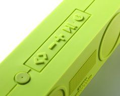 Dark Grey Tykho Rubber Rechargeable Bluetooth Speaker Booster N4