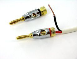 Ocelot Banana Plugs, 24k Gold Plated Connectors, Open Screw Type, 12 Pair N3