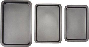 AmazonBasics 3-Piece Baking Sheet Set N3