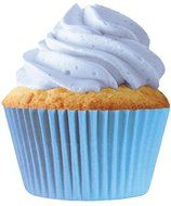 Cupcake Creations 2&quot; Baking Cups Light Blue 32 Pack No Muffin Pan Needed 8863