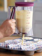 Cake Batter Dispenser With Measuring Label, Pack of 2