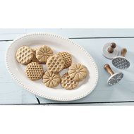 Nordic Ware 01335 Holiday Cast Cookie Stamps, Set of 3 N5