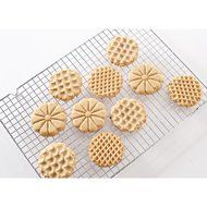 Nordic Ware 01335 Holiday Cast Cookie Stamps, Set of 3 N7