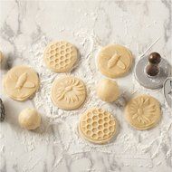 Nordic Ware 01335 Holiday Cast Cookie Stamps, Set of 3 N9