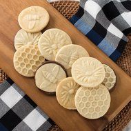 Nordic Ware 01335 Holiday Cast Cookie Stamps, Set of 3 N11