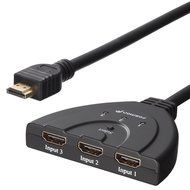 Fosmon HD1831 3-Port HDMI Switch with Pigtail Cable