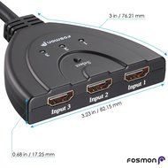 Fosmon HD1831 3-Port HDMI Switch with Pigtail Cable N4