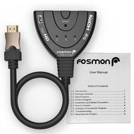 Fosmon HD1831 3-Port HDMI Switch with Pigtail Cable N9