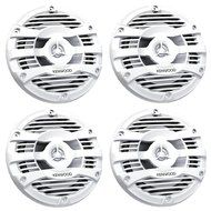 New Kenwood Marine Bluetooth CD MP3 USB AUX iPod iPhone Radio Stereo Player With 4 X 6.5" Inch Kenwood Marine... N2