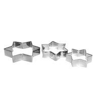 Mini Cookie Cutters Set, Heart, Flower, Star and Round Shapes Made of Strong Aluminum N3