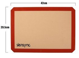 Siensync Silicone Baking Mat - 3 Set of 11.5 x16.4 Inch Half Sheet Calories Reduce Cookie Mat, Non-Stick Heat... N2