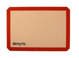 Siensync Silicone Baking Mat - 3 Set of 11.5 x16.4 Inch Half Sheet Calories Reduce Cookie Mat, Non-Stick Heat... N6