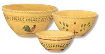 Park Designs Free Range Rooster Mixing Bowl Set