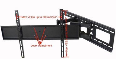 VideoSecu Tilt Swivel TV Wall Mount 32"- 55" LCD LED Plasma TV Flat Screen with VESA 200x200,400x400,up to 600x400... N5