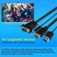 VAlinks Active HDMI Male to VGA Male D-SUB 15 Pin M/M Video Converter Cable Adapter Support Full 1080P Convert... N10