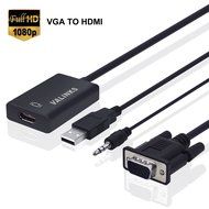 VAlinks Active HDMI Male to VGA Male D-SUB 15 Pin M/M Video Converter Cable Adapter Support Full 1080P Convert... N16