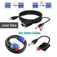 VAlinks Active HDMI Male to VGA Male D-SUB 15 Pin M/M Video Converter Cable Adapter Support Full 1080P Convert... N20