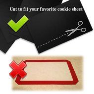 (Set of 4) Premium Non-Stick Baking Mats and Cookie Sheets - Black (15.75 x 13) N2