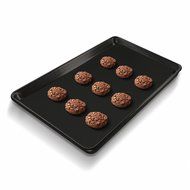 (Set of 4) Premium Non-Stick Baking Mats and Cookie Sheets - Black (15.75 x 13) N6