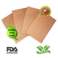(Set of 4) Premium Non-Stick Baking Mats and Cookie Sheets - Black (15.75 x 13) N14