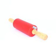 GetTen Rolling Pin Silicone Food Grade Dough Non-stick Surface Wooden Handle 1 PCS ( Random Color) N5