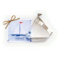 Sailboat Cookie and Fondant Cutter - Ann Clark - 4.3 Inches - US Tin Plated Steel