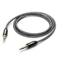 Sentey LS-6620 Braided Metal Stereo Male to Male Aux Cable, 3 Feet(3.5mm) N8