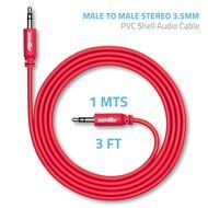 Sentey LS-6620 Braided Metal Stereo Male to Male Aux Cable, 3 Feet(3.5mm) N19