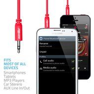 Sentey LS-6620 Braided Metal Stereo Male to Male Aux Cable, 3 Feet(3.5mm) N20