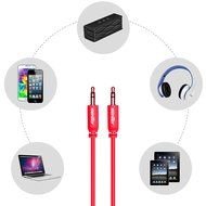 Sentey LS-6620 Braided Metal Stereo Male to Male Aux Cable, 3 Feet(3.5mm) N25