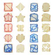 Lackingone Sandwich Cutter Shapes-Cake, Cookie &amp; Sandwich Crust Cutter Set for Kids DIY Bread Mold 10PCS N2