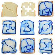 Lackingone Sandwich Cutter Shapes-Cake, Cookie &amp; Sandwich Crust Cutter Set for Kids DIY Bread Mold 10PCS N4