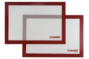 Homankit Silicone Baking Pad/Mat for Macaron Pastry Bread Making, Set of 2 Half Sheet Size(11-5/8&quot; x 16-1/2&quot;),...
