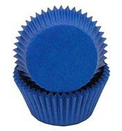 Golda&#039;s Kitchen 100 Count Solid Baking Cups, Standard Sized, Blue