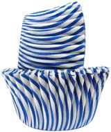 Regency Wraps Greaseproof Baking Cups, Yellow and White Pisa Stripe, 40-Count, Standard. N4