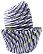 Regency Wraps Greaseproof Baking Cups, Yellow and White Pisa Stripe, 40-Count, Standard. N7