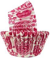Regency Wraps Greaseproof Baking Cups, Yellow and White Pisa Stripe, 40-Count, Standard. N8
