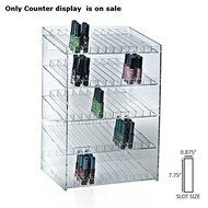 New 5-tiered Clear 60 Compartment Cosmetic Counter Display 12&quot;W x 8.5&quot;D x 18.5&quot;H