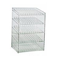 New 5-tiered Clear 60 Compartment Cosmetic Counter Display 12&quot;W x 8.5&quot;D x 18.5&quot;H N2
