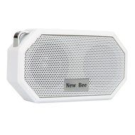 Wireless Speaker, Portable Pocket Waterproof Shockproof Speaker with Mic by New Bee (White) N2