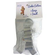 Gingerbread Man Cookie Cutters - Set of 2 Multipurpose Cutters, One 5-inch, One 3-inch N3