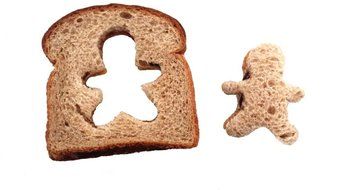 Gingerbread Man Cookie Cutters - Set of 2 Multipurpose Cutters, One 5-inch, One 3-inch N4