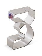 Ann Clark Number 3 Cookie Cutter - 3 Inches - Tin Plated Steel